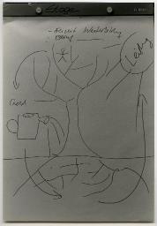 Baum-Skizze auf einem Flipchart, Jugendkonferenz 27. Oktober 1990, Olten