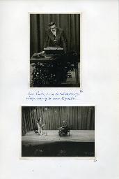 "Weihnachtsfeier des Schwerhörigen-Vereins Zürich im Kirchgemeindehaus Stauffacher am 14. Dezember 1975" - "Herr H. Stalder, Leiter der Kommission für geistige Anregung, bei seiner Ansprache"