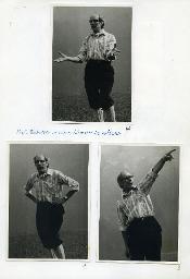 "Einige Schnappschüsse an der Exkursion ins Lötschental des Schwerhörigen-Vereins Zürich, 24.-25. August 1974" - "Prof. Bachmann in seinem Element: Heimatkunde"