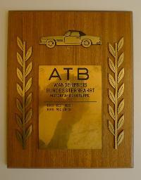 "ATB Wanderpreis Bundessternfahrt Motorfahrergruppe. 1963 Rothrist, 1965 VBZ Zürich"