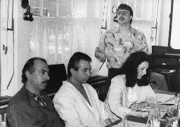 "Heinz Ammann, Sekretär Kreuzlingen" - Sitzungsteilnehmende, vermutlich 1990er-Jahre