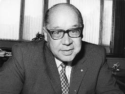 "Dr. H. Weber, Personaldirektor und +GF+, SMUV-Zeitung 42, Schaffhausen, 1970" - Portraitbild
