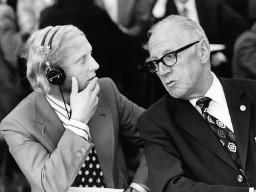 Robert Hänzi (rechts), Kassier SMUV Lengnau