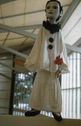 SAFFA 1958: "Marionette" - Marionette mit roter Rose in der Hand; Zürich