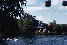 SAFFA 1958: "Sesselibahn Beginn" - Beginn der Seilbahn beim Bürkliplatz; Zürich