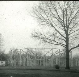 SAFFA 1958: Holzgerüst Pavillon