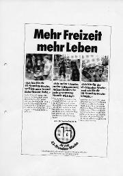 "Mehr Freizeit, mehr Leben - Ja zur 43-Stunden-Woche" - Überparteiliches Komitee, 1978