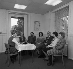 Hörtraining mit Lippenlesen, Geschäftsstelle Pro Audito, Zürich, um 1980