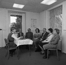 Hörtraining mit Lippenlesen, Geschäftsstelle Pro Audito, Zürich, um 1980