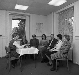 Hörtraining mit Lippenlesen, Geschäftsstelle Pro Audito, Zürich, um 1980