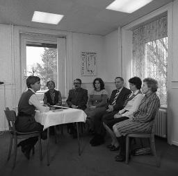 Hörtraining mit Lippenlesen, Geschäftsstelle Pro Audito, Zürich, um 1980