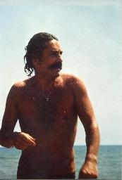 Bob Steffen am Meer, 1975