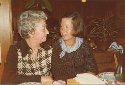 Käthi Feller (Cousine von Bob Steffen), unbekannte ältere Frau, 1978