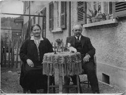 Grosseltern von Bob Steffen; Jakob und Anna-Elise Steffen-Leuenberger, 1933