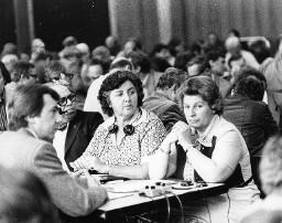 SMUV Frauenkommission, Frauenkonferenzen, Frauen-Delegiertenversammlungen, Frauen Regionalgruppen, Frauen Pressekonferenzen; ca. 1970 bis 1995.