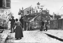 Postkarte «La Maison de Mimi Pinson sur la butte Montmartre», Originalfoto ca. 1900