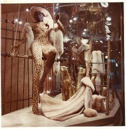 Dekoration und Textil im Leoparden und Pelz Look, «Büchler», Bob Steffen, um 1980