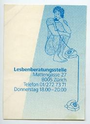 Aufkleber "Lesbenberatungsstelle"