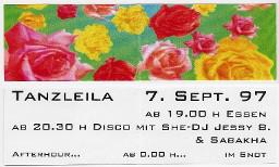 Flyer "Tanzleila 7. Sept. 97"