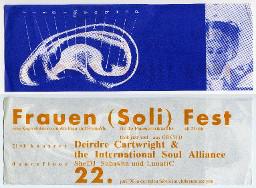 Flyer "Frauen (Soli) Fest 22. Juni 96"