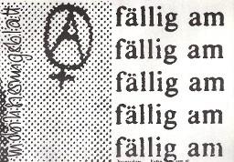 Plakat "Mobilisierungsblatt: fällig am, fällig am...Frauenzentrum Mattengasse 27" -Frauenbefreiungsbewegung-