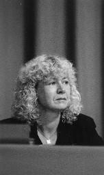 Kongress GTCP im Basler Rathaus, 1990: Theres Benelli, Branchensekretärin, (Sektion Solothurn)