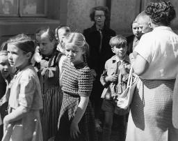 Marsch nach Bern der Textilarbeiter, 15. Juni 1952: Kindergruppe