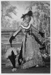 Röbi Rapp als Transvestit - vermutlich  im "Kreis" 1955