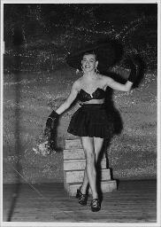 Röbi Rapp als Transvestit vermutlich  im "Kreis" - 1951