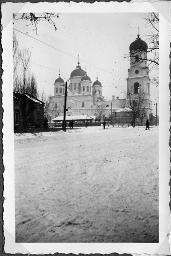 Album Alfred Brauchli, Teil 3/3, Ärzte- und Pflegermission des Schweizerischen Roten Kreuzes an der Ostfront, Winter 1942/1943: "Kathedrale in Dnjepropetrowsk"