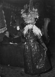 Werner Dietrich an Fasnacht im Barfüsser - um 1960