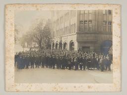 "1. Schweizer Angestelltenkongress", Gruppenfoto in Zürich, um 1910