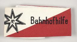 Armbinde "Bahnhofhilfe" der Freundinnen junger Mädchen