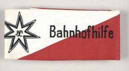 Armbinde "Bahnhofhilfe" der Freundinnen junger Mädchen