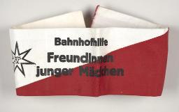 Armbinde "Bahnhofhilfe Freundinnen junger Mädchen"
