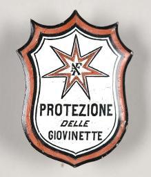 Anstecknadel "Protezione delle giovinette"