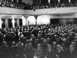 Versammlung der Gewerkschaftskartell Zürich ; vermutlich Alterversammlung im Volkshaus Zürich