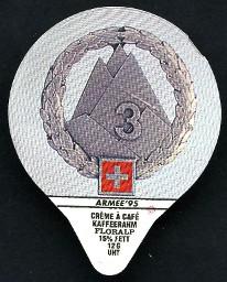 Armee '95 Kaffeerahmdeckeli: Abzeichen