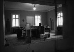 Saal während der Renovation - Villa Schindlergut (1981)