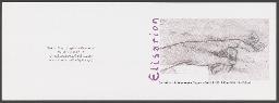"Elisarion", vermutlich ein Gemälde von Elisar Kupffer – Werbeflyer für das Spazio Gay in Massagno (um 2000, Kanton Tessin)