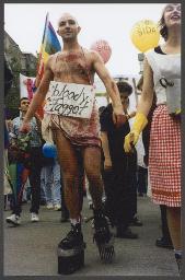 Christopher-Street-Day (CSD) 1995 (24.06.1995, Zürich) – "bloody Faggot"