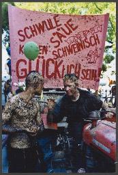 Christopher-Street-Day (CSD) 1998 (18.07.1995, Zürich) – "Schwule Säue [...] schweinisch – glücklich sein!"
