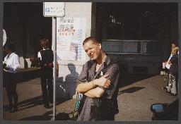 Aktion der HAZ vor dem Stadthaus: "gleiche Rechte jetzt" (um 1995, Zürich)