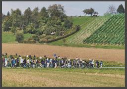 Aktion der HAZ: "Rainbow-Wolke of Love" im Vorfeld der kantonalen Abstimmung zum Partnerschaftsgesetz (08.09.2002) – Marsch