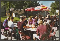 Aktion der HAZ: "Rainbow-Wolke of Love" im Vorfeld der kantonalen Abstimmung zum Partnerschaftsgesetz (08.09.2002)
