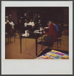 Vortrag in der Biblioteca Salita dei Frati (um 1995, Lugano)