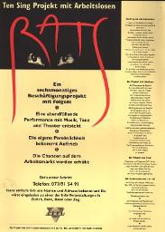 "Ten Sing"; Cevi Schweiz; Plakat
