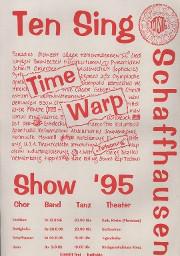 "Ten Sing"; Cevi Schweiz; Plakat
