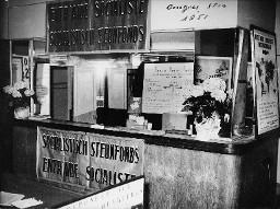 Stand der Entraide Socialiste Ouvrière am Sozialistenkongress 1951