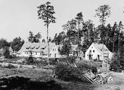 Norwegische Europahilfe: Siedlung in Waldesnähe
